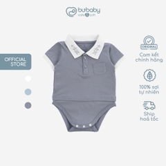 (3M-12M) Bodychip cổ Polo cho bé trai, bé gái sơ sinh - Bu baby sơ sinh Ponie BPN200300