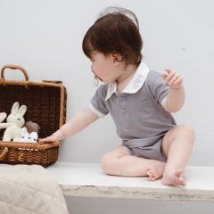 (3M-12M) Bodychip cổ Polo cho bé trai, bé gái sơ sinh - Bu baby sơ sinh Ponie BPN200300
