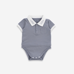 (3M-12M) Bodychip cổ Polo cho bé trai, bé gái sơ sinh - Bu baby sơ sinh Ponie BPN200300