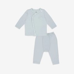 (NB-9M) Bộ dài tay cài giữa sơ sinh bộ dài tay thu đông sơ sinh  cài chéo BSR110800 - Bu baby sơ sinh -  Đồ sơ sinh
