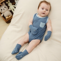 Bộ bao chân, bao tay Set 2 cho bé sơ sinh - Bambus ABB4000S2 | Quần áo BuBaby chính hãng