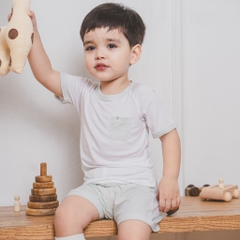 (1Y-5Y) Bộ quần áo ngắn tay cổ tròn BSR130400 Bu Siro - Bu baby bé trai - Bu baby bé gái - Quần áo Bu Baby