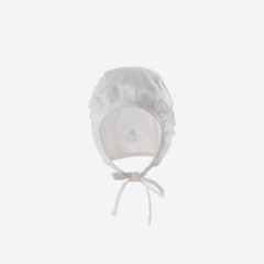 Mũ buộc dây Bonnet Mimo nhún bèo sơ sinh dành cho bé gái - BU Modal Cotton ABC194300 | Phụ kiện BuBaby chính hãng