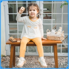 (6M-3Y) Bộ dài tay cài sau bé gái BBC1110DN mặc thu - Bamco | Quần áo BU Baby - Bubaby mùa thu - Bubaby bé gái