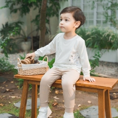 (6M-5Y) Bộ dài tay túi ngực BBC1110TN cài sau cho bé - Bamco - Bubaby bé trai - Bubaby bé gái