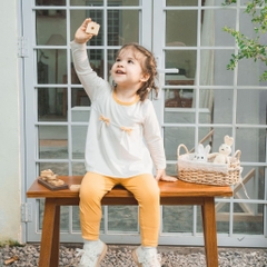 (6M-3Y) Bộ dài tay cài sau bé gái BBC1110DN mặc thu - Bamco | Quần áo BU Baby - Bubaby mùa thu - Bubaby bé gái