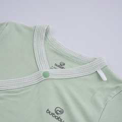 (0-3M) Bộ đồ liền thân dài tay cài chéo sơ sinh BSR210802 - BU Siro | Quần áo BuBaby - Bubaby sơ sinh