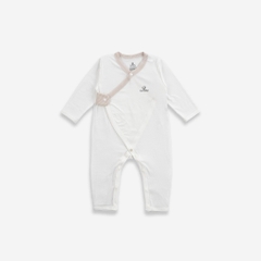 (0-3M) Bộ đồ liền thân dài tay cài chéo sơ sinh BSR210802 - BU Siro | Quần áo BuBaby - Bubaby sơ sinh