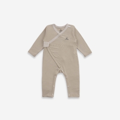 (0-3M) Bộ đồ liền thân dài tay cài chéo sơ sinh BSR210802 - BU Siro | Quần áo BuBaby - Bubaby sơ sinh