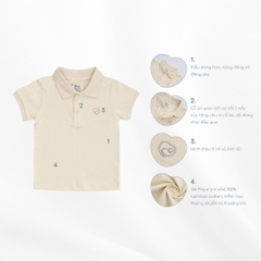 (12M-5Y) Áo ngắn tay cổ Polo BPN330304 cho bé trai, bé gái  - Ponie | Áo BU Baby sơ sinh chính hãng