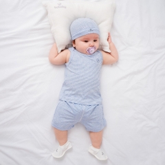 (3M-6M) Bộ sát nách cổ chồm Joyful - BU Siro BSR140500 - Bu baby sơ sinh – Quần áo Bubaby