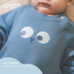 (NB -12M) Body cho bé mùa đông Bubaby - Body thu đông an toàn mềm mịn cho bé - Bubaby sơ sinh - Bubaby Body