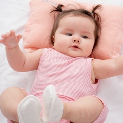 (3M-6M) Bộ sát nách cổ chồm Joyful - BU Siro BSR140500 - Bu baby sơ sinh – Quần áo Bubaby