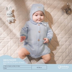(NB -12M) Body cho bé mùa đông Bubaby - Body thu đông an toàn mềm mịn cho bé - Bubaby sơ sinh - Bubaby Body