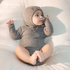 (NB -12M) Body cho bé mùa đông Bubaby - Body thu đông an toàn mềm mịn cho bé - Bubaby sơ sinh - Bubaby Body