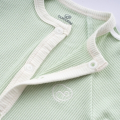 Bodysuit cho bé Sơ Sinh cài cúc giữa chất liệu Siro Cotton mềm mại BSR210801| Quần áo BuBaby chính hãng
