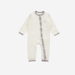 Bodysuit cho bé Sơ Sinh cài cúc giữa chất liệu Siro Cotton mềm mại BSR210801| Quần áo BuBaby chính hãng