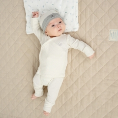 (0-6M) Bộ dài tay cài chéo chất liệu mỏng nhẹ cho bé chất liệu Siro Cotton mềm mại BSR110801 BSR110800 BSR110803