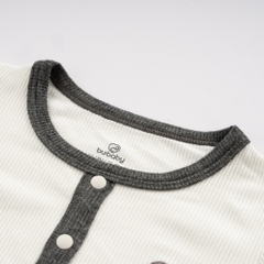 Bộ dài tay cổ trụ chất liệu mỏng nhẹ cho bé chất liệu Siro Cotton mềm mại BSR110300 | Quần áo BuBaby chính hãng