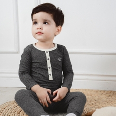 Bộ dài tay cổ trụ chất liệu mỏng nhẹ cho bé chất liệu Siro Cotton mềm mại BSR110300 | Quần áo BuBaby chính hãng