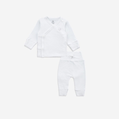 (0-6M) Bộ dài tay cài chéo chất liệu mỏng nhẹ cho bé chất liệu Siro Cotton mềm mại BSR110801 BSR110800 BSR110803