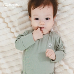 (0-6M) Bộ dài tay cài chéo chất liệu mỏng nhẹ cho bé chất liệu Siro Cotton mềm mại BSR110801 BSR110800 BSR110803