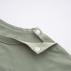 (6M-3Y) Bộ quần áo ngắn tay cài vai Túi ốp Muda - Bu baby bé trai - Bu baby bé gái -Quần áo Bu baby- Bamco BBC1301A1