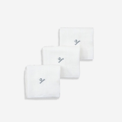 Set 3 khăn mặt Muslin mềm mại, thấm hút dành cho bé AMU100002 | BuBaby chính hãng