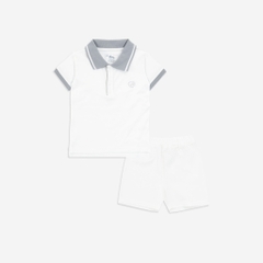 (6M-5Y) Bộ quần áo ngắn tay cổ Polo cho bé chất liệu sợi tre và bông hữu cơ - Quần áo Bu baby Ponie BPN130308