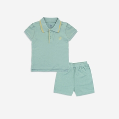 (6M-5Y) Bộ quần áo ngắn tay cổ Polo cho bé chất liệu sợi tre và bông hữu cơ - Quần áo Bu baby Ponie BPN130308
