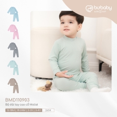 (1Y-4Y) Bộ dài tay cao cổ Molist BU Baby BMD110903 BMD110904 - Bubay bé trai - Bu baby bé gái - Bộ thu đông cho bé