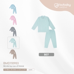 (1Y-4Y) Bộ dài tay cao cổ Molist BU Baby BMD110903 BMD110904 - Bubay bé trai - Bu baby bé gái - Bộ thu đông cho bé