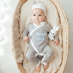 Set quà tặng cao cấp dành cho bé 100% sợi tự nhiên - Kèm hộp quà tặng bubaby - Set quà sơ sinh Bubaby - Gift Set Bubaby