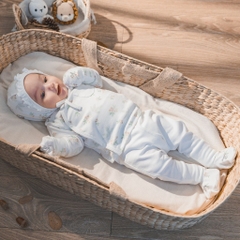 (NB-3M) Bộ dài tay cài chéo thu đông BU Mimo - Pure Cotton - BCT110802 | Quần áo Bubaby chính hãng