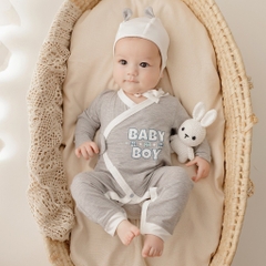 Set quà tặng cao cấp dành cho bé 100% sợi tự nhiên - Kèm hộp quà tặng bubaby - Set quà sơ sinh Bubaby - Gift Set Bubaby