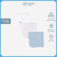 Set 3 khăn mặt Muslin mềm mại, thấm hút dành cho bé AMU100002 | BuBaby chính hãng