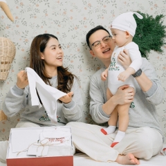 (0-18M) Bộ giáng sinh cho bé Bubaby - Kèm hộp quà tặng - Set quà noel cute cho bé - Bộ đồ Noel cho bé Quà noel cho bé