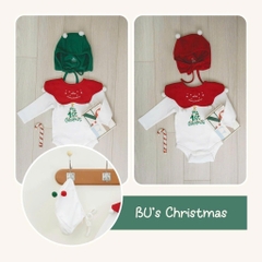 (0-18M) Bộ giáng sinh cho bé Bubaby - Kèm hộp quà tặng - Set quà noel cute cho bé - Bộ đồ Noel cho bé Quà noel cho bé