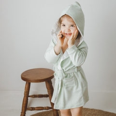 Khăn choàng tắm chui đầu Terry cho bé cotton hữu cơ Bubaby ATR060400 ATR060401 | Phụ kiện BU Baby Chính hãng