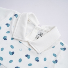 (NB-12M) Body đồ liền thân dài tay cổ Peterpan Gloute mùa Thu êm cho bé BU Cotton BCT210302| BU Baby chính hãng