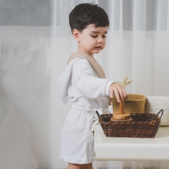 Khăn choàng tắm chui đầu Terry cho bé cotton hữu cơ Bubaby ATR060400 ATR060401 | Phụ kiện BU Baby Chính hãng