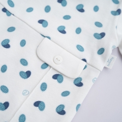 (NB-12M) Body đồ liền thân dài tay cổ Peterpan Gloute mùa Thu êm cho bé BU Cotton BCT210302| BU Baby chính hãng