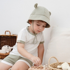 (6M-5Y) Mũ vành tròn tai gấu Muda cho các bé  - Bamco ABC192622 | Phụ kiện Mũ Bu baby Chính hãng