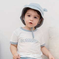 (6M-5Y) Mũ vành tròn tai gấu Muda cho các bé  - Bamco ABC192622 | Phụ kiện Mũ Bu baby Chính hãng