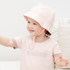 (6M-5Y) Mũ vành tròn tai gấu Muda cho các bé  - Bamco ABC192622 | Phụ kiện Mũ Bu baby Chính hãng