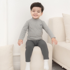 (12M-4Y) Áo dài tay cao cổ BU Baby cho bé chất liệu sợi gỗ sồi - Molist BMD310902 | Quần áo Bubaby chính hãng