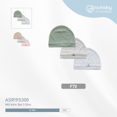 Mũ sơ sinh cho bé - Mũ tròn ASR19S300 ABB192200 ASR192200 ABB1922NS - Bu baby sơ sinh - Mũ sơ sinh BuBaby
