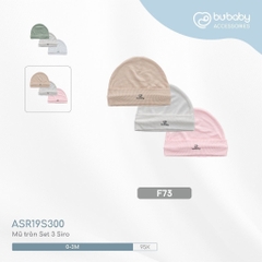 Mũ sơ sinh cho bé - Mũ tròn ASR19S300 ABB192200 ASR192200 ABB1922NS - Bu baby sơ sinh - Mũ sơ sinh BuBaby