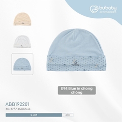 Mũ sơ sinh cho bé - Mũ tròn ASR19S300 ABB192200 ASR192200 ABB1922NS - Bu baby sơ sinh - Mũ sơ sinh BuBaby