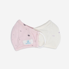Set 02 Khẩu Trang cho bé vải Sợi Tre Đan Mạch BA059 Bambus kháng khuẩn tự nhiên BUBaby  - Phụ kiện chính hãng Bubaby